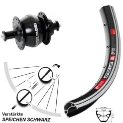 Dt-swiss 28 Zoll DT Swiss 535 Vorderrad Shutter Precision Nabendynamo PV8