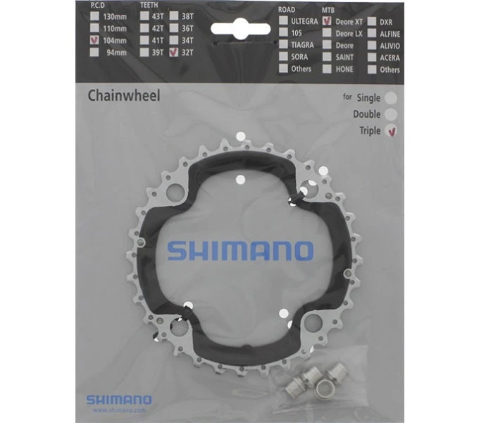 Shimano Kettenblatt Deore XT FC-M780, 32 ZĂ€hne (AE) 104 Mm