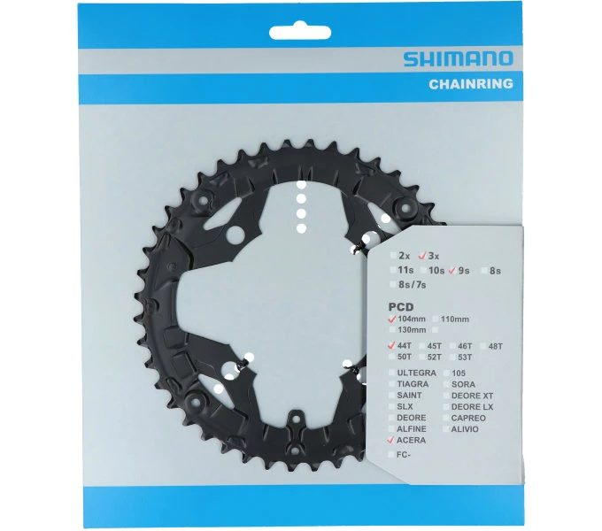 Shimano Kettenblatt Acera FC-T3010, 44 Zähne Für KSR 104 Mm