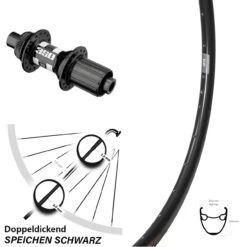 28 Zoll Ryde DP 19 Hinterrad 350 Road Für Steckachse