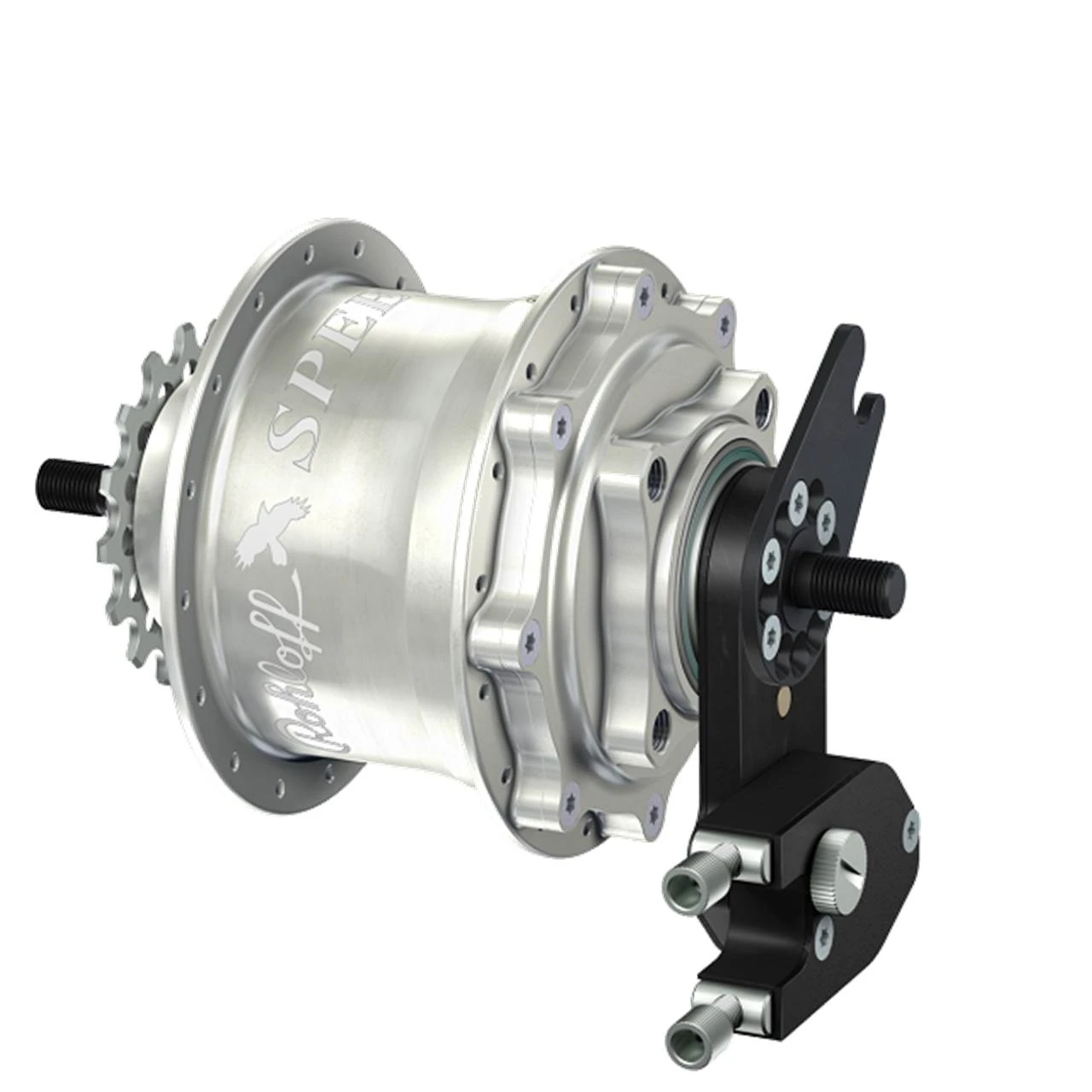 Rohloff Nabe 14 Gang Speedhub Silbern TS DB OEM2 Tandemversion