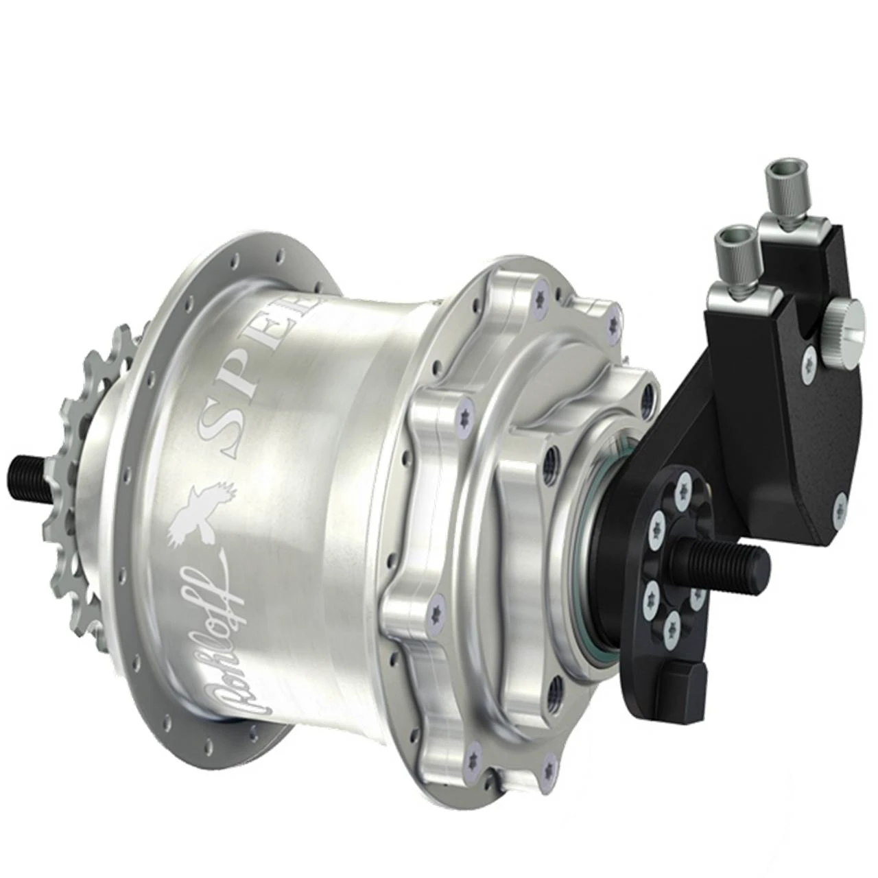 Rohloff Nabe 14 Gang Speedhub 500/14 Für Scheibenbremse TS DB OEM Silbern