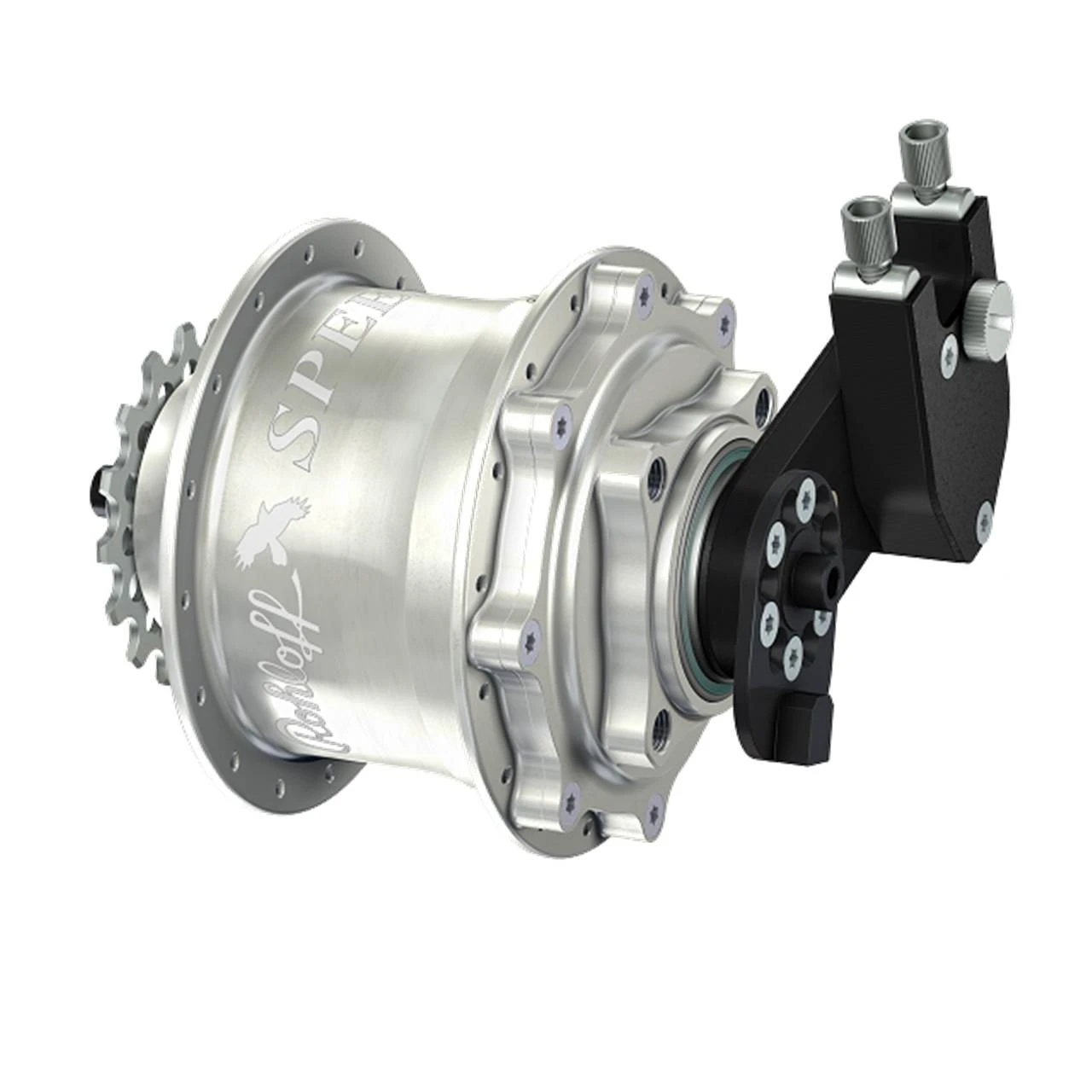 Rohloff Speedhub 14 Gang Nabe FĂŒr Scheibenbremse 500/14 CC DB OEM Silbern