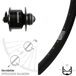 28 Zoll Nabendynamolaufrad Ryde Andra 30 DB Shimano DH-3D72 Centerlock