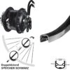 Rohloff Speedhub CC Hinterrad 26 Zoll Ryde Andra 30 Schwarz
