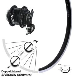 Hinterrad 26 Zoll Rohloff Speedhub 500/14 Andra 40