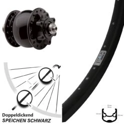 26 Zoll Nabendynamolaufrad Ryde Andra 30 Disc Son 28