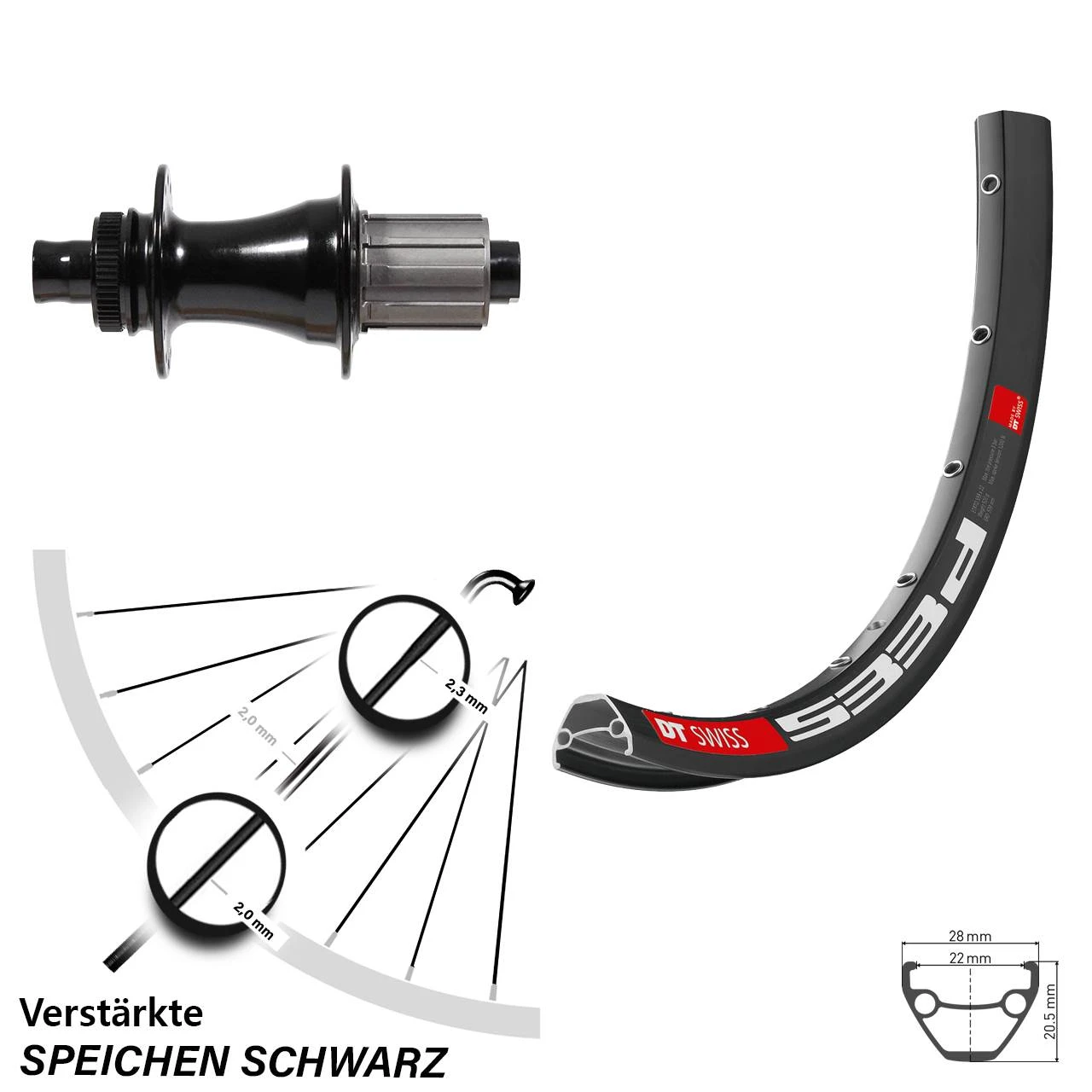 Dt-swiss 26 Zoll Hinterrad Formula DT Swiss 533 D Centerlock