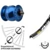 28 Zoll Vorderrad Mit Nabendynamo Mavic A 719 Son 28 Blau