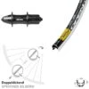 Hinterrad 28 Zoll Formula OV-32 Mavic Open Pro SUP