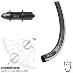 Dt-swiss Hinterrad DT Swiss RR 511 28 Zoll Mit Formula OV-32 Nabe