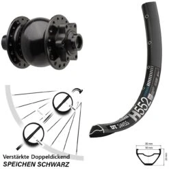 Dt-swiss Son 28-15 Boost Vorderrad DT Swiss H 552 29 Zoll