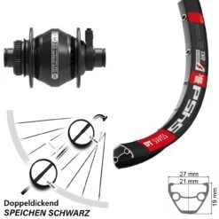 Dt-swiss Vorderrad Mit Nabendynamo Shutter Precision PL-7 DT Swiss 545 28-29 Zoll Für Steckachse