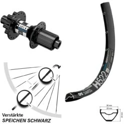 Dt-swiss 29 Zoll Hinteres Rad DT Swiss H 522-350 Hybrid Boost