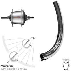Dt-swiss 28 Zoll DT Swiss RR-511 Hinterrad Shimano Nexus 7 Gang Nabenschaltung
