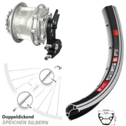 Dt-swiss Hinterrad Rohloff CC DB OEM2 DT Swiss 535 28 Zoll