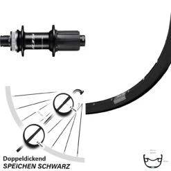 Ryde Rival 23 Scheibenbrems 27,5 Zoll Hinterradnabe FH-R7070