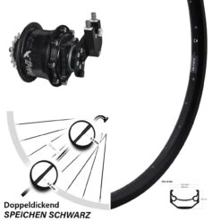 Hinterrad 26 Zoll Rohloff CC DB OEM Ryde Andra 40 Disc