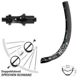 Dt-swiss DT Swiss H 522 Disc-Hinterrad 27,5 Zoll Mit Formula TC-148A Nabe