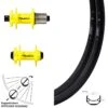 Laufradsatz 26 Zoll Andra 40 Steckachse 15mm Formula Gelb 142mm