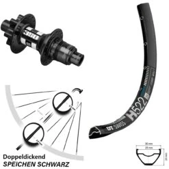 Dt-swiss DT Swiss H 522 Hinterrad 29 Zoll Mit 350 Boost Sram XD Nabe