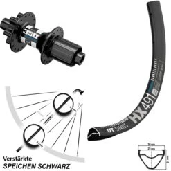 Dt-swiss Hinterrad 12/142 Mm Steckachse 29 Zoll DT Swiss HX 491 Und 350 Hybrid