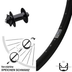 Vorderrad 28 Zoll Ryde Andra 30 Disc Mit Nabe Formula DC-91 V2 6-Loch