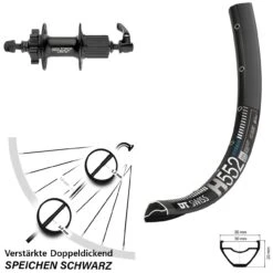 Dt-swiss DT Swiss H 552 Disc-Hinterrad 29 Zoll Mit Shimano Deore XT