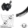 Hinterrad Mit Rohloff Speedhub CC OEM2 26 Zoll Ryde Andra 30 Schwarz