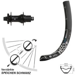 Dt-swiss Hinterrad 27,5 Zoll DT Swiss H 552 Disc Syncros Boost Shimano Micro Spline