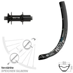 Dt-swiss Hinterrad 27,5 Zoll DT Swiss H 522 Boost