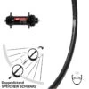 28 Zoll Vorderrad DT Swiss 370 Centerlock Mit Ryde DP 19 Disc Felge