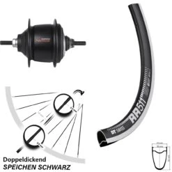 Dt-swiss Laufrad 28 Zoll DT Swiss RR 511 RB Felgenbremse Schwarz Shimano SG-C6011 Premium