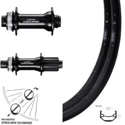 Laufradsatz 28/29 Zoll Ryde Andra 40 Shimano Deore Steckachse