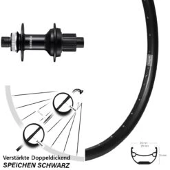 Ryde Andra 29 Hinterrad 29 Zoll Boost Mit Shimano FH-MT510B Nabe Microspline