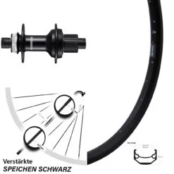 27,5 Zoll Hinterrad Ryde Andra 40 Disc Mit Shimano FH-MT510B Microspline