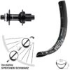 Dt-swiss DT Swiss H 612 Hinterrad 27,5+ Zoll Boost Mit Shimano FH-MT510B Nabe Microspline