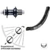 27,5 Zoll Hinterrad Exal BE 21 Mit Shimano SLX FH-M7110 Nabe 142 Mm Microspline
