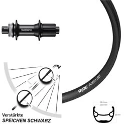 26 Zoll Hinterrad Shimano FH-MT400 Ryde Andra 321 Centerlock
