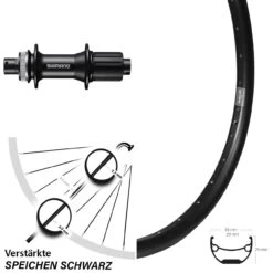 Ryde Andra 29 Hinterrad 29 Zoll Mit Shimano FH-MT400 Nabe 12x142 Mm