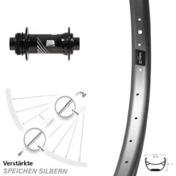 29/29+ Zoll Vorderrad Formula CL-811 Bulls Ryde Andra 29 Silbern