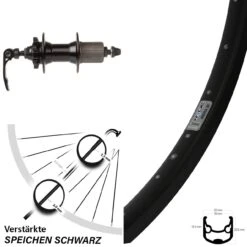 Ryde Andra 30 Disc Hinterrad 26 Zoll Mit Novatec Nabe