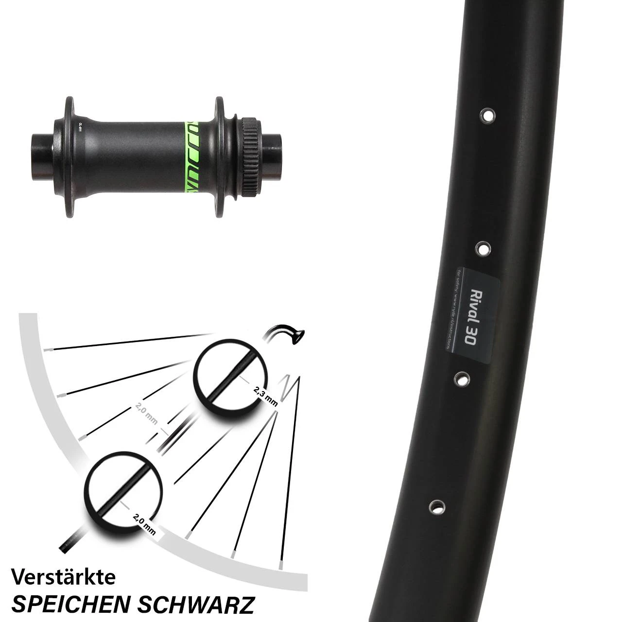Ryde Rival 30 Formula CL-811 Syncros Vorderrad 29 Zoll