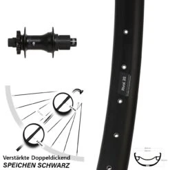 27,5+ Zoll Hinterrad Syncros Shimano Microspline Boost Ryde Rival 35