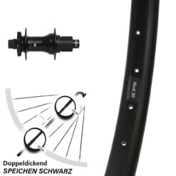 Syncros Boost Nabe Microspline Ryde Rival 30 Hinterrad 27,5+ Zoll
