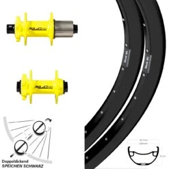 27,5 Zoll Laufradsatz Ryde Rival 30 Nabe XLC Evo 15x100 Mm 12x142 Mm Steckachse