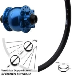 28/29 Zoll Nabendynamovorderrad Ryde Andra 40 Disc Son 28-15