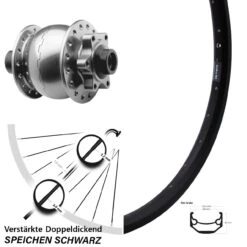 Nabendynamo Son 28-15 Ryde Andra 40 Disc Vorderrad 27,5 Zoll