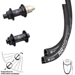 Dt-swiss Laufradsatz Road Disc 28 Zoll DT Swiss RR 511 Nabe KX-G 12x100 12x142 Sram XD-R