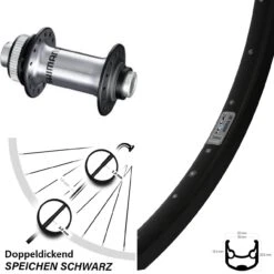 Vorderrad Ryde Andra 30 28 Zoll Shimano HB-RS770 Centerlock